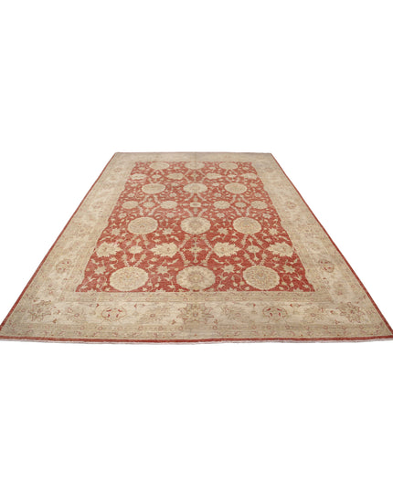 Ziegler 8' 0" X 11' 1" Hand Knotted Wool Rug 8' 0" X 11' 1" (244 X 338) / Red / Wool