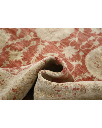 Ziegler 8' 0" X 11' 1" Hand Knotted Wool Rug 8' 0" X 11' 1" (244 X 338) / Red / Wool