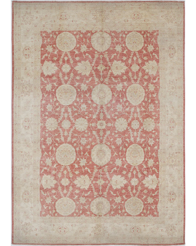 Ziegler 8' 0" X 11' 1" Hand Knotted Wool Rug 8' 0" X 11' 1" (244 X 338) / Red / Wool