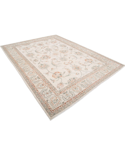 Ziegler 8' 1" X 10' 8" Hand Knotted Wool Rug 8' 1" X 10' 8" (246 X 325) / Ivory / Wool