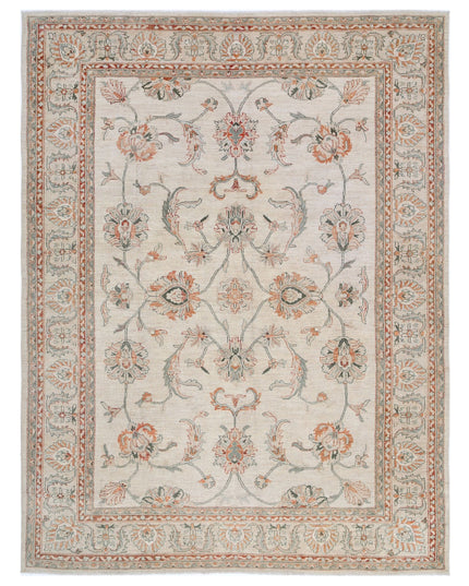 Ziegler 8' 1" X 10' 8" Hand Knotted Wool Rug 8' 1" X 10' 8" (246 X 325) / Ivory / Wool