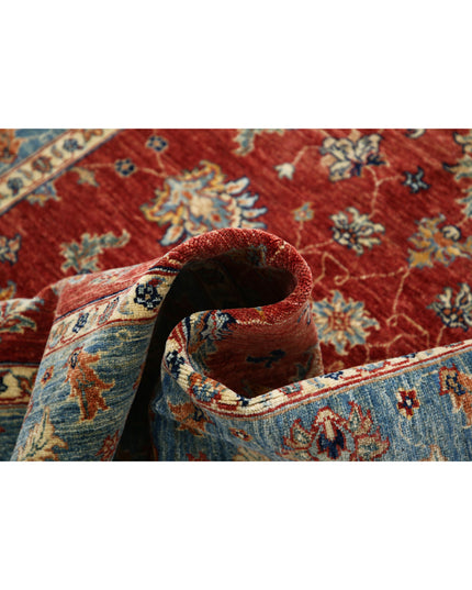Ziegler 4' 11" X 6' 5" Hand Knotted Wool Rug 4' 11" X 6' 5" (150 X 196) / Red / Wool