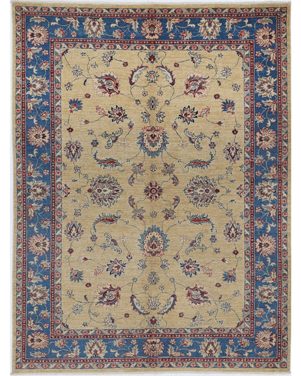 Ziegler 4' 9" X 6' 7" Hand Knotted Wool Rug 4' 9" X 6' 7" (145 X 201) / Gold / Wool
