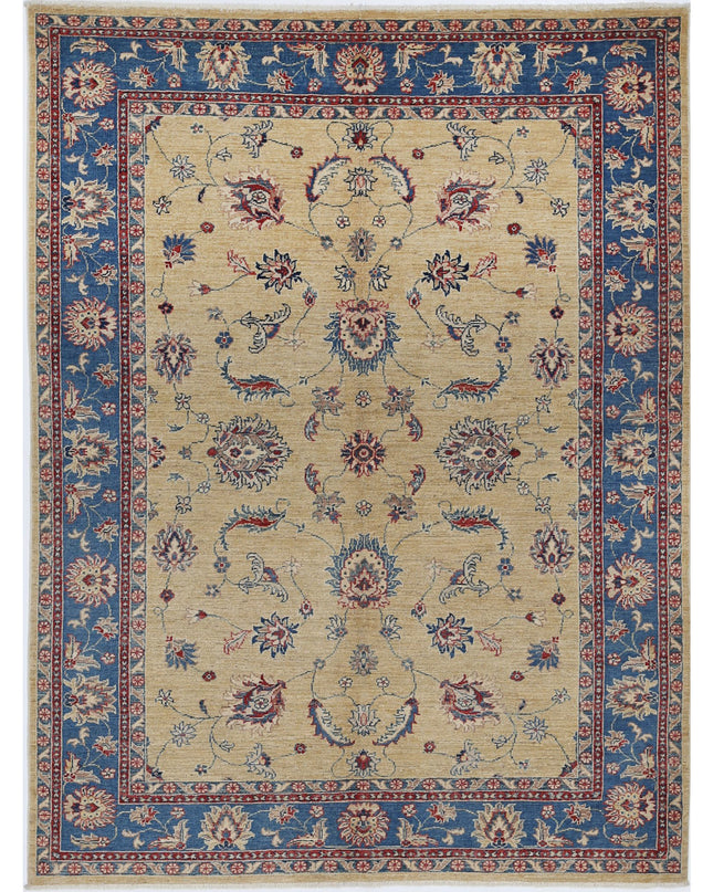 Ziegler 4' 9" X 6' 7" Hand Knotted Wool Rug 4' 9" X 6' 7" (145 X 201) / Gold / Wool