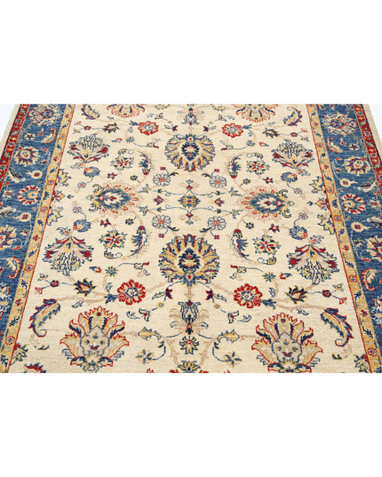 Ziegler 4' 10" X 6' 7" Hand Knotted Wool Rug 4' 10" X 6' 7" (147 X 201) / Ivory / Wool