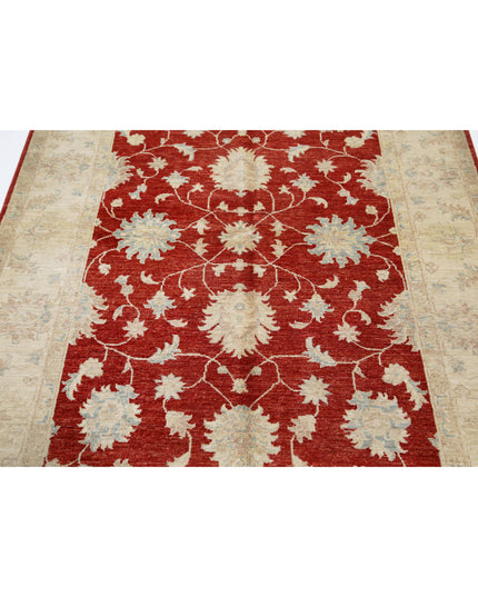 Ziegler 5' 0" X 6' 9" Hand Knotted Wool Rug 5' 0" X 6' 9" (152 X 206) / Red / Wool