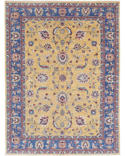 Ziegler 4' 10" X 6' 5" Hand Knotted Wool Rug 4' 10" X 6' 5" (147 X 196) / Gold / Wool