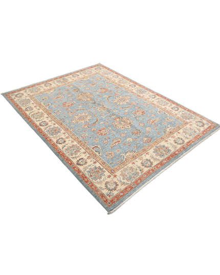 Ziegler 4' 11" X 6' 7" Hand Knotted Wool Rug 4' 11" X 6' 7" (150 X 201) / Grey / Wool