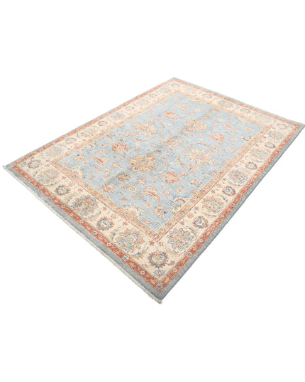 Ziegler 4' 11" X 6' 7" Hand Knotted Wool Rug 4' 11" X 6' 7" (150 X 201) / Grey / Wool