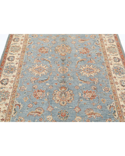 Ziegler 4' 11" X 6' 7" Hand Knotted Wool Rug 4' 11" X 6' 7" (150 X 201) / Grey / Wool