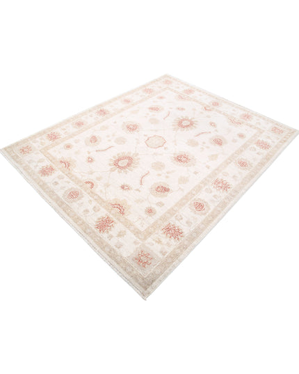 Ziegler 4' 11" X 6' 2" Hand Knotted Wool Rug 4' 11" X 6' 2" (150 X 188) / Ivory / Wool