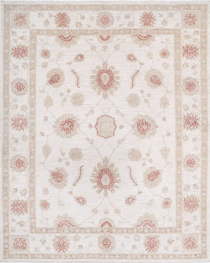 Ziegler 4' 11" X 6' 2" Hand Knotted Wool Rug 4' 11" X 6' 2" (150 X 188) / Ivory / Wool
