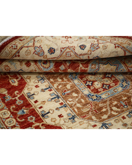 Ziegler 4' 7" X 7' 0" Hand Knotted Wool Rug 4' 7" X 7' 0" (140 X 213) / Red / Wool