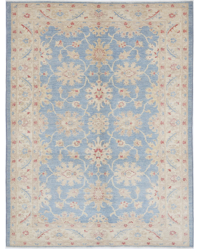 Ziegler 5' 0" X 6' 8" Hand Knotted Wool Rug 5' 0" X 6' 8" (152 X 203) / Blue / Wool