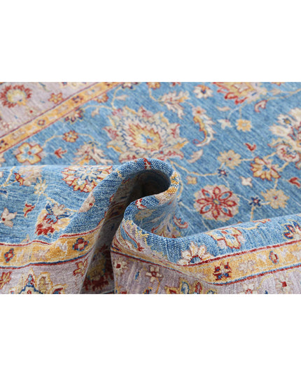 Ziegler 4' 11" X 6' 6" Hand Knotted Wool Rug 4' 11" X 6' 6" (150 X 198) / Blue / Wool