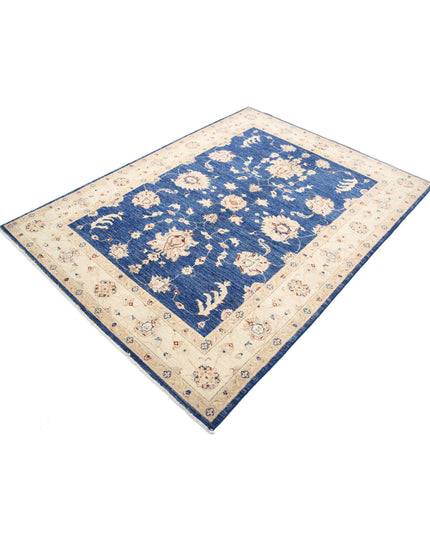 Ziegler 5' 0" X 6' 8" Hand Knotted Wool Rug 5' 0" X 6' 8" (152 X 203) / Blue / Wool