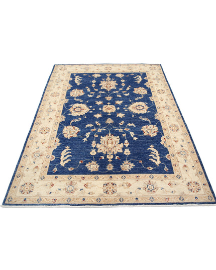 Ziegler 5' 0" X 6' 8" Hand Knotted Wool Rug 5' 0" X 6' 8" (152 X 203) / Blue / Wool