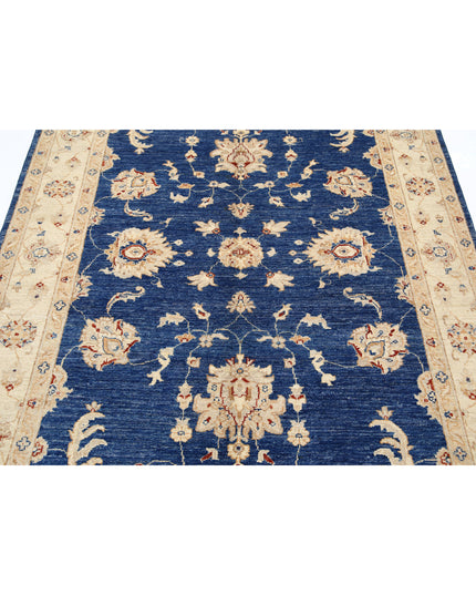 Ziegler 5' 0" X 6' 8" Hand Knotted Wool Rug 5' 0" X 6' 8" (152 X 203) / Blue / Wool