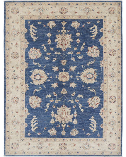 Ziegler 5' 0" X 6' 8" Hand Knotted Wool Rug 5' 0" X 6' 8" (152 X 203) / Blue / Wool