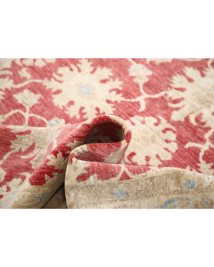 Ziegler 4' 10" X 6' 8" Hand Knotted Wool Rug 4' 10" X 6' 8" (147 X 203) / Red / Wool