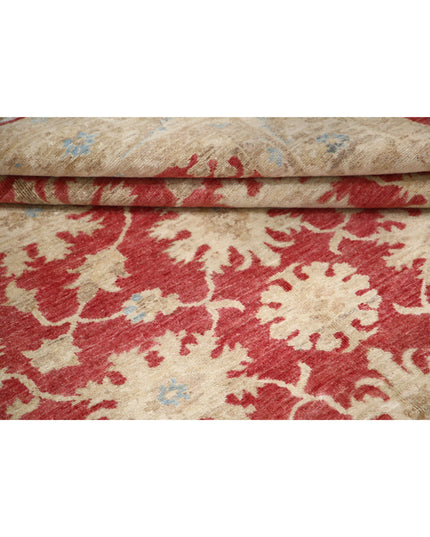 Ziegler 4' 10" X 6' 8" Hand Knotted Wool Rug 4' 10" X 6' 8" (147 X 203) / Red / Wool