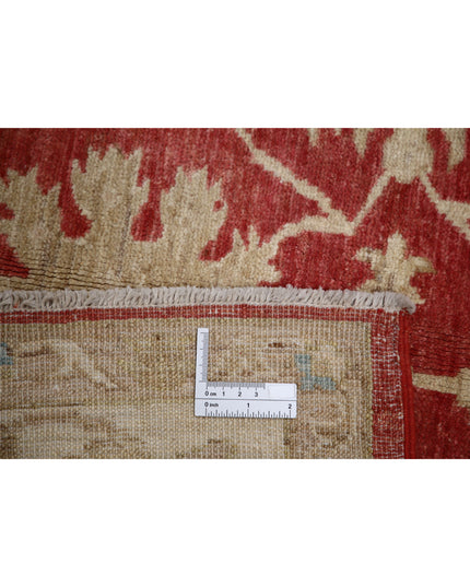 Ziegler 4' 10" X 6' 8" Hand Knotted Wool Rug 4' 10" X 6' 8" (147 X 203) / Red / Wool