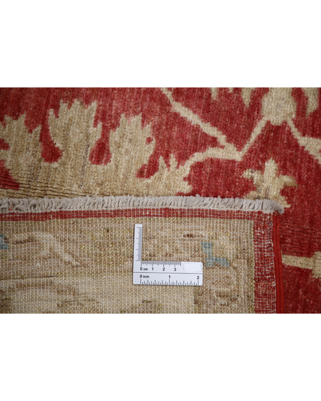 Ziegler 4' 10" X 6' 8" Hand Knotted Wool Rug 4' 10" X 6' 8" (147 X 203) / Red / Wool