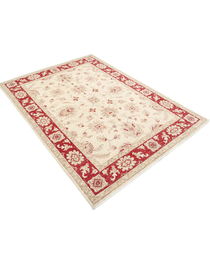 Ziegler 5' 0" X 6' 8" Hand Knotted Wool Rug 5' 0" X 6' 8" (152 X 203) / Ivory / Wool