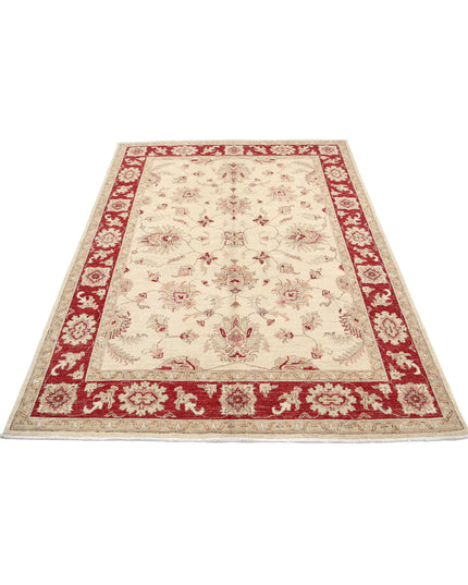 Ziegler 5' 0" X 6' 8" Hand Knotted Wool Rug 5' 0" X 6' 8" (152 X 203) / Ivory / Wool