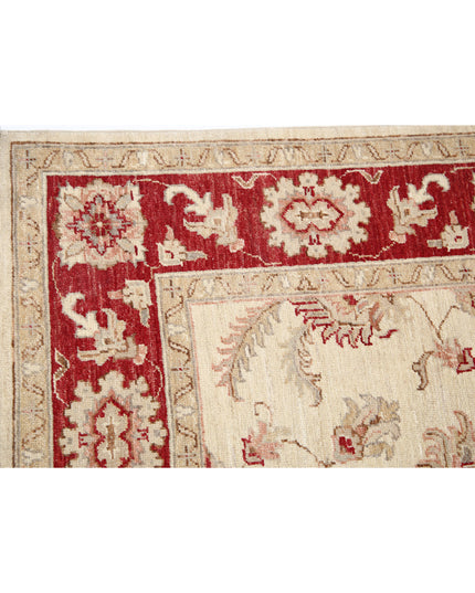 Ziegler 5' 0" X 6' 8" Hand Knotted Wool Rug 5' 0" X 6' 8" (152 X 203) / Ivory / Wool