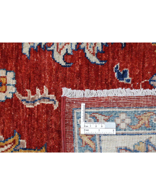 Ziegler 4' 10" X 6' 6" Hand Knotted Wool Rug 4' 10" X 6' 6" (147 X 198) / Red / Wool