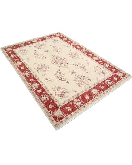 Ziegler 5' 0" X 6' 11" Hand Knotted Wool Rug 5' 0" X 6' 11" (152 X 211) / Ivory / Wool