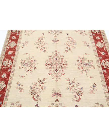 Ziegler 5' 0" X 6' 11" Hand Knotted Wool Rug 5' 0" X 6' 11" (152 X 211) / Ivory / Wool