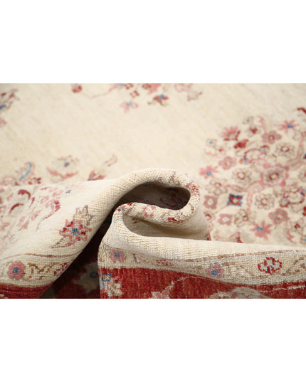 Ziegler 5' 0" X 6' 11" Hand Knotted Wool Rug 5' 0" X 6' 11" (152 X 211) / Ivory / Wool