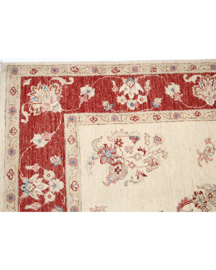 Ziegler 5' 0" X 6' 11" Hand Knotted Wool Rug 5' 0" X 6' 11" (152 X 211) / Ivory / Wool