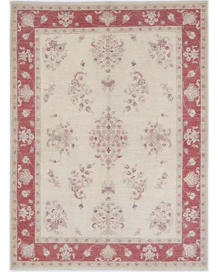 Ziegler 5' 0" X 6' 11" Hand Knotted Wool Rug 5' 0" X 6' 11" (152 X 211) / Ivory / Wool