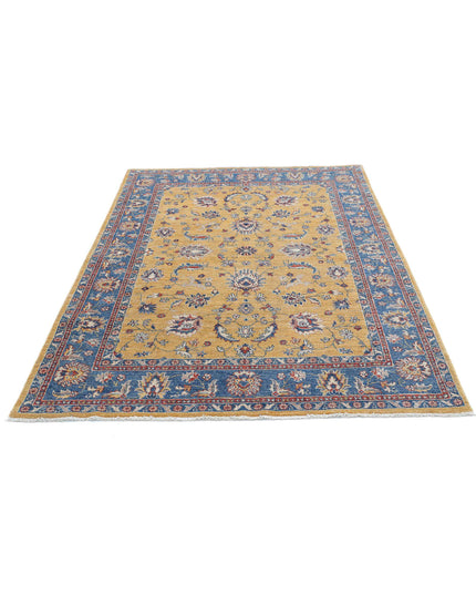 Ziegler 5' 0" X 6' 8" Hand Knotted Wool Rug 5' 0" X 6' 8" (152 X 203) / Gold / Wool
