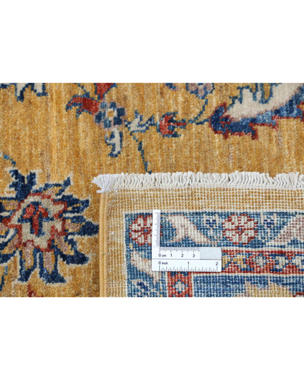 Ziegler 5' 0" X 6' 8" Hand Knotted Wool Rug 5' 0" X 6' 8" (152 X 203) / Gold / Wool
