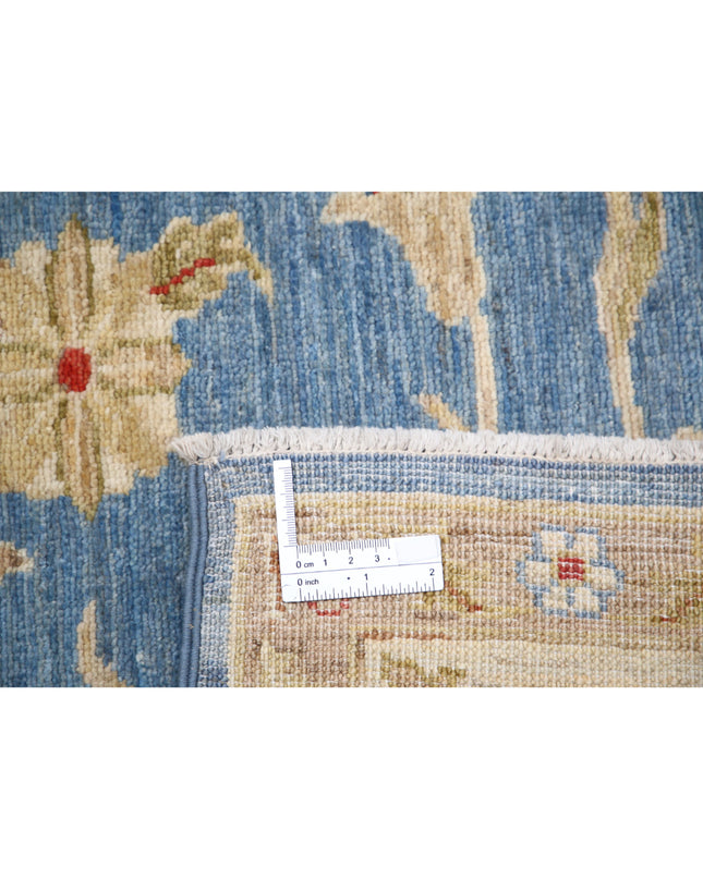 Ziegler 4' 9" X 6' 9" Hand Knotted Wool Rug 4' 9" X 6' 9" (145 X 206) / Blue / Wool