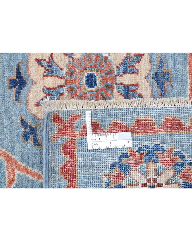 Ziegler 5' 0" X 6' 4" Hand Knotted Wool Rug 5' 0" X 6' 4" (152 X 193) / Blue / Wool