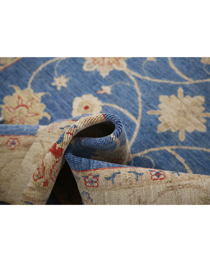 Ziegler 4' 10" X 6' 8" Hand Knotted Wool Rug 4' 10" X 6' 8" (147 X 203) / Blue / Wool
