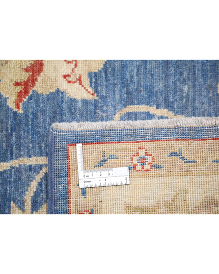 Ziegler 4' 10" X 6' 8" Hand Knotted Wool Rug 4' 10" X 6' 8" (147 X 203) / Blue / Wool