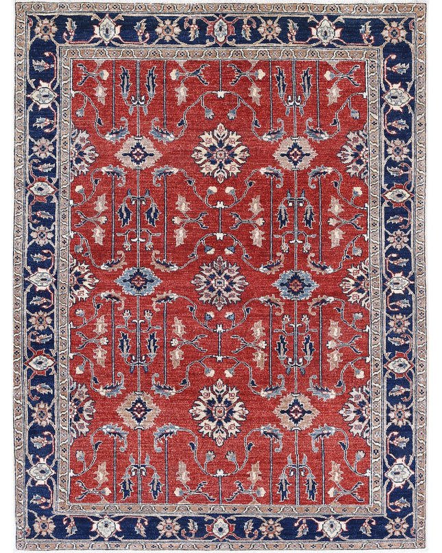 Ziegler 4' 11" X 6' 7" Hand Knotted Wool Rug 4' 11" X 6' 7" (150 X 201) / Red / Wool