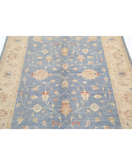 Ziegler 5' 0" X 6' 4" Hand Knotted Wool Rug 5' 0" X 6' 4" (152 X 193) / Blue / Wool
