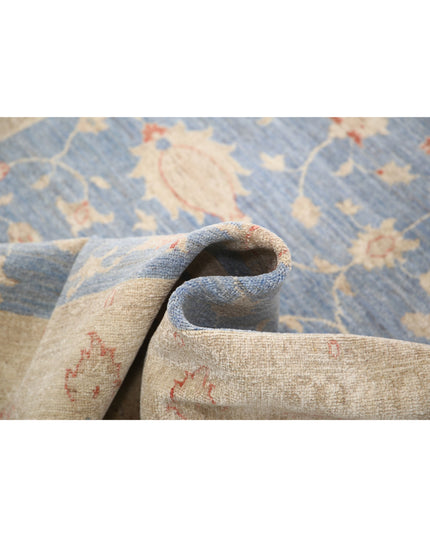 Ziegler 5' 0" X 6' 4" Hand Knotted Wool Rug 5' 0" X 6' 4" (152 X 193) / Blue / Wool