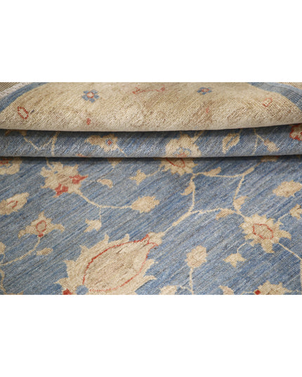 Ziegler 5' 0" X 6' 4" Hand Knotted Wool Rug 5' 0" X 6' 4" (152 X 193) / Blue / Wool