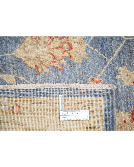 Ziegler 5' 0" X 6' 4" Hand Knotted Wool Rug 5' 0" X 6' 4" (152 X 193) / Blue / Wool