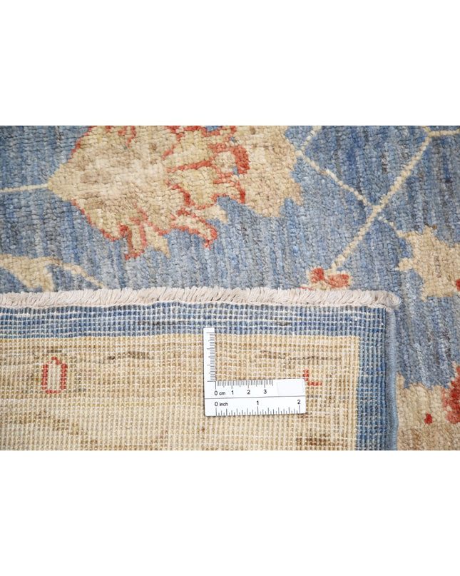 Ziegler 5' 0" X 6' 4" Hand Knotted Wool Rug 5' 0" X 6' 4" (152 X 193) / Blue / Wool
