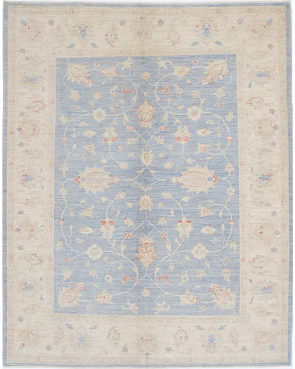 Ziegler 5' 0" X 6' 4" Hand Knotted Wool Rug 5' 0" X 6' 4" (152 X 193) / Blue / Wool