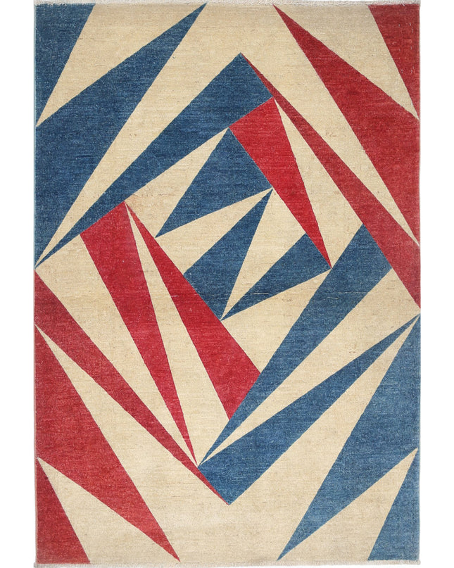 Ziegler 3' 3" X 4' 9" Hand Knotted Wool Rug 3' 3" X 4' 9" (99 X 145) / Multi / Wool